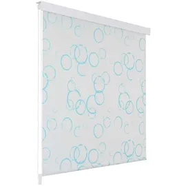 vidaXL Duschrollo 100 x 240 cm Blasenmuster weiß