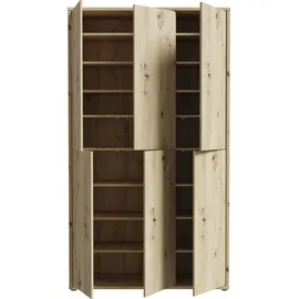 Forte Alice Springs Schuhschrank 109,2 x 34,9 x 191,9 cm beige