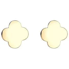 ELLI PREMIUM Ohrstecker Kleeblatt gold 585 onesize