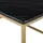 Beliani Couchtisch schwarz Gold 60 x 100 cm