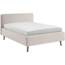 Meise Möbel meise.möbel Polsterbett Mattis 120 x 200 cm Stoff Weiß Ivory
