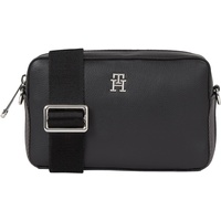 Tommy Hilfiger Damen Crossbody Bag Tasche Essential Camera Bag Mittelgroß, Schwarz (Black),