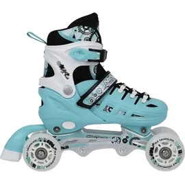 Nils Extreme 4-in-1 Mint NH10905 Verstellbarer Multi-Skate für Straße und Eis - Türkis - 35-38