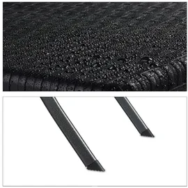 Relaxdays Bastian Set 3-tlg. Tisch Ø 60 x 75,5 cm schwarz klappbar