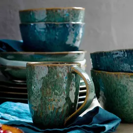 LEONARDO Matera Keramikteller 27 cm blau