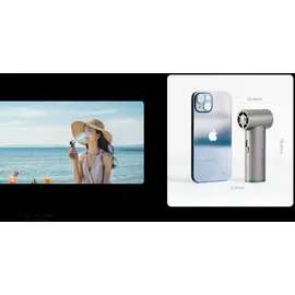 Nitecore NEF01 Handventilator, Aluminiumgehäuse, 5 Gebläsestufen, wiederaufladbar per USB-C