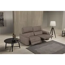 Egoitaliano 2,5-Sitzer EGOITALIANO "Capucine Breite 200cm, hoher Sitzkomfort", braun (mud), B:200cm H:99cm T:97cm, Sofas, wahlweise mit elektrisch oder manuell verstellbarer Relaxfunktion