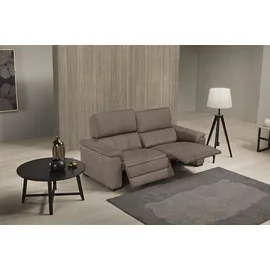 Egoitaliano 2,5-Sitzer EGOITALIANO "Capucine Breite 200cm, hoher Sitzkomfort", braun (mud), B:200cm H:99cm T:97cm, Sofas, wahlweise mit elektrisch oder manuell verstellbarer Relaxfunktion