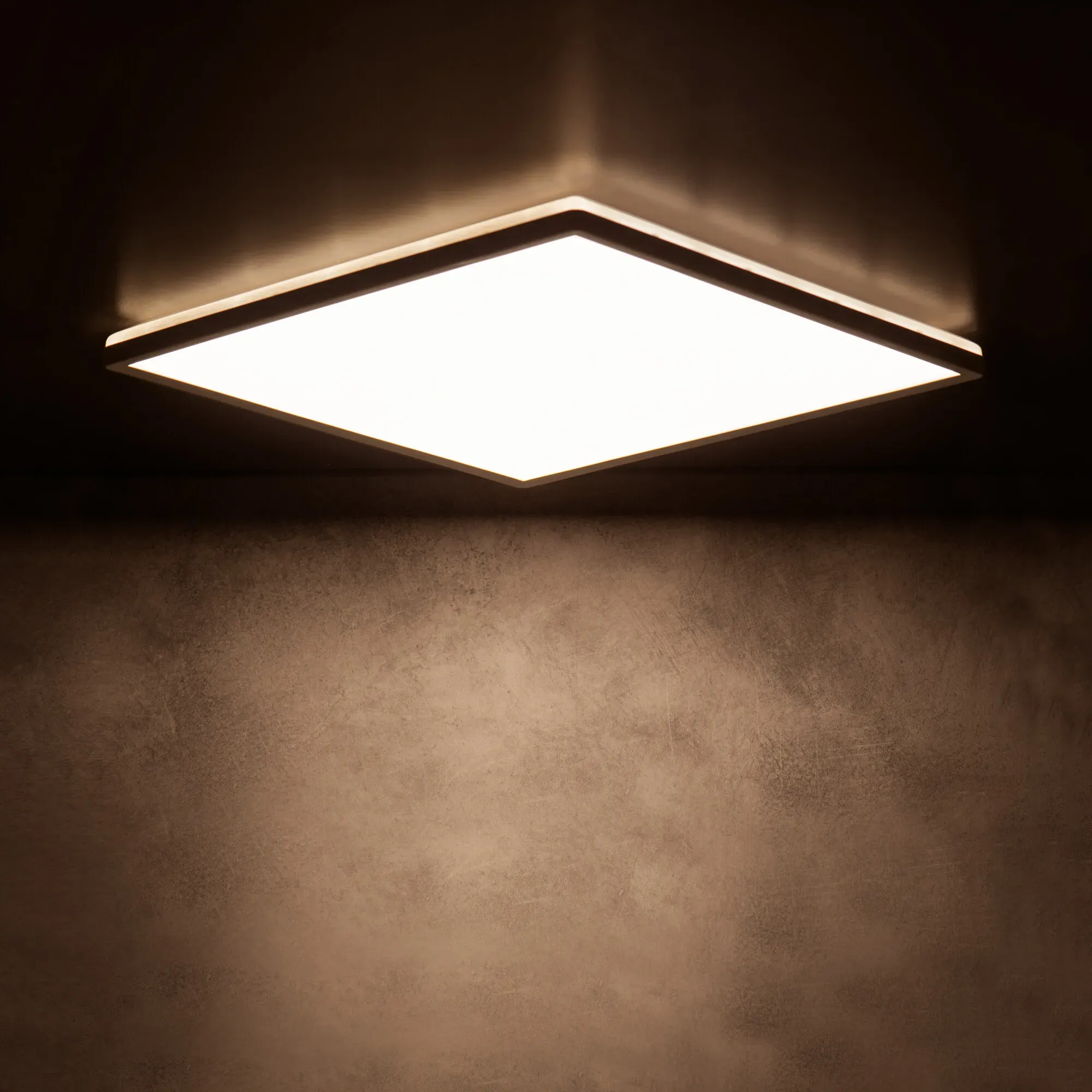 Kanlux miLEDo Deckenleuchte AZPO LED 225 x 225 mm 12.3 W IP54 schwarz - CCT Switch