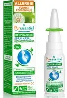 Puressentiel RESPIRATOIRE Spray Nasal Décongestionnant Allergies aux HE BIO - 30 ml