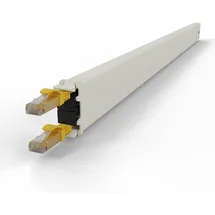 PATCHBOX patchbox.one Kupferkassette 30RU (1,8 m), Cat. 6a, U/UTP, PoE++, gelb