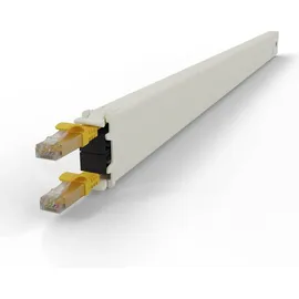 PATCHBOX patchbox.one Kupferkassette 30RU (1,8 m), Cat. 6a, U/UTP, PoE++, gelb