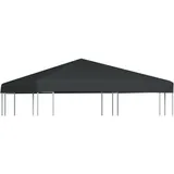 HIGSOSE Pavillondach 310 g/m2 3x3 m Grau Ersatzdach Pavillon Pavillon Zubehör Pavillondach Wasserdicht Stabil Winterfest Dach für Pavillon Gartenpavillon Abdeckung