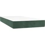 vidaXL Taschenfederkernmatratze Dunkelgrün 90 x 200 cm H3