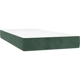 vidaXL Taschenfederkernmatratze Dunkelgrün 90 x 200 cm H3