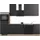 Flex-Well Küchenzeile Capri 280 cm schwarz