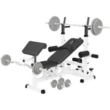 GORILLA SPORTS® Kraftstation Hantelbank Trainingsbank Fitnessstation Multi-Gym