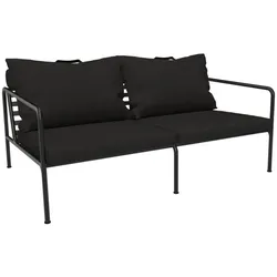 Outdoor 2-Sitzer Sofa AVON schwarz Kohle