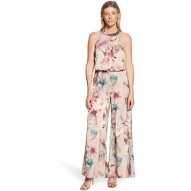 Vera Mont Damen mit Blumenprint 40, Beige/Dark Red - 40W
