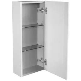Fackelmann Milano Hängeschrank 30 x 68 cm Weiß Glas/Metall/MDF/Spanplatte