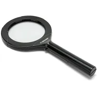 VELAMP Watson Vergrößerungsglas 3 x Licht, beleuchtete Leselinse mit 3 leistungsstarken LEDs, hohe Klarheit und leicht, für ältere Menschen, Bücher, Zeitungen, Karten..., schwarz, 23,7 cm, IN286