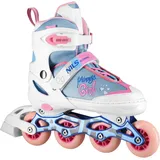 Nils Extreme Freizeit verstellbare Rollschuhe Nils Extreme Prinzessin NA18168A rosa|weiß|blau 39/42