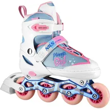 Nils Extreme Freizeit verstellbare Rollschuhe Nils Extreme Prinzessin NA18168A rosa|weiß|blau 39/42