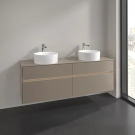 Villeroy & Boch Waschtischunterschrank 4 Auszüge 160 x 54,8 x 50 cm Taupe