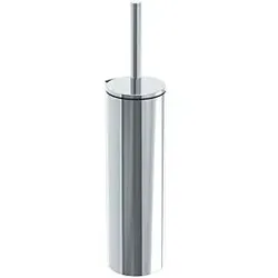 Emco System 2 Toilettenbürstengarnitur 351500102 chrom,Behälter, Stiel mit Deckel, Wandmodell