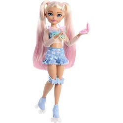 Dream Besties Barbie Malibu“ Rollschuh-Modepuppe mit 9 Teilen zum Thema Make-up