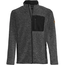 Forsberg warme Strickjacke mit Brusttasche / dunkelgrau / 4XL