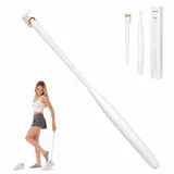 Schuhlöffel Lang, Schuhlöffel Lang 74cm Nylon, Abnehmbarer Schuhanzieher mit Magnethalter, Extra Stabiler Langer Schuhlöffel, Shoehorn für Alle Altersgruppen, Müheloses Anziehen ohne Bücken (Weiß)