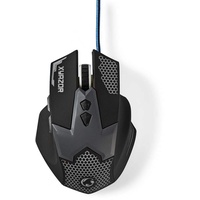 Nedis Xyazor Gaming Mouse, schwarz, USB (GMWD200BK)