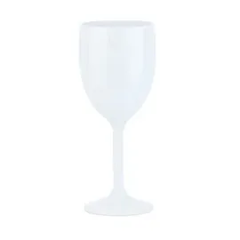 Relaxdays Weingläser Kunststoff 12er Set, bruchfest, BPA-frei, Mehrweg Cocktailgläser, Camping Kunststoffgläser, weiß