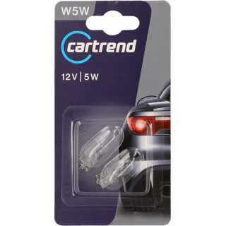 CARTREND Unitec 77834 Signal Leuchtmittel W5W Glassockellampe 2x
