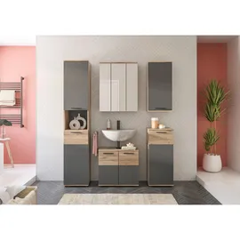 xonox.home Mason Hochschrank 37 x 190 cm Basalt grau Holz