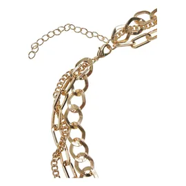 URBAN CLASSICS Ring Layering Necklace Goldfarben / Gold
