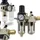 BITUXX Druckluft Wartungseinheit Wasserabscheider Oeler 1/4' Druckminderer Druckregler Max. Druck 10 Bar (1.0 Mpa) Inklusive Steckkupplung