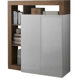 Highboard INOSIGN "Hamburg", weiß (weiß, mercure), B:108cm H:126cm T:42cm, Sideboards, Breite 108 cm