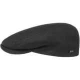 Lipodo Sportflatcap Schirmmütze Uni einfarbig Made in Italy Damen und Herren Sommer Winter schwarz 62 cm - 62