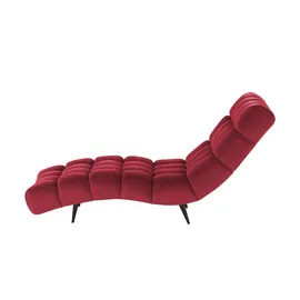 Switch Relaxliege Delphi Velours 80 x 91 x 166 cm Rot