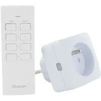Chacon Funksteckdosen-Set Weiß 2 St.