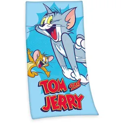 Tom und Jerry Velourstuch Duschtuch Badetuch Strandtuch 75 x 150cm