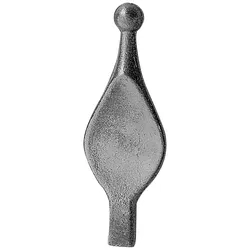 Zaunspitze / Höhe: 120 mm / Material: 12x12 mm / Stahl S235JR, roh