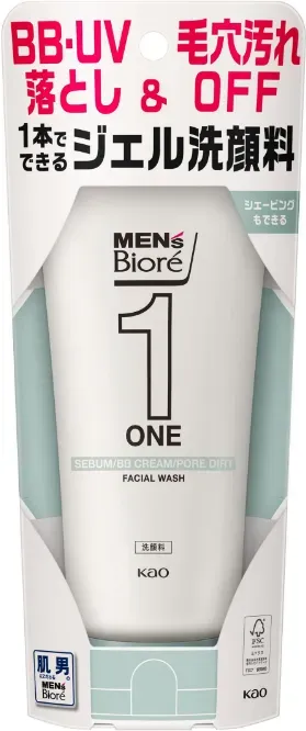 Biore Men’s ONE Make-up-Entferner & Gesichtsreinigungsgel 200 g