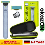 NEU Philips OneBlade First Shave QP1324 20 Trimmer mit Reiseetui wasserdicht