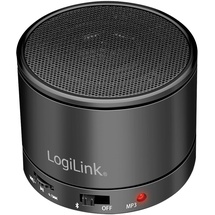Logilink Bluetooth Lautsprecher mit MP3-Player und microSD Kartenleser, Schwarz