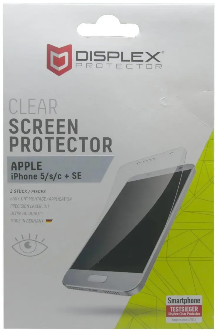 Displex Displayschutzfolie Screen Protector Smartphone Apple Iphone 5/s/c + SE Displex Displayschutzfolie Screen Protector Smartphone Apple Iphone 5/s/c + SE