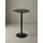 KADIMA DESIGN Bartisch Schwarz, Trompetenfuß, 30 kg Belastbar, für Gastronomie/Zuhause