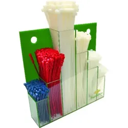 Kabelbinder-Set Nylon 600-teilig Wanddispay